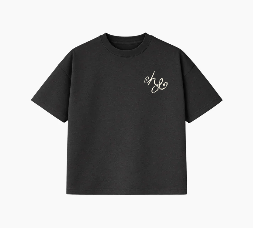 HF | Manuscrita(Gris) | Semi Oversize
